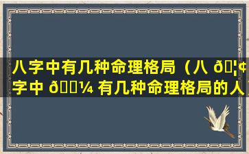 八字中有几种命理格局（八 🦢 字中 🌼 有几种命理格局的人）